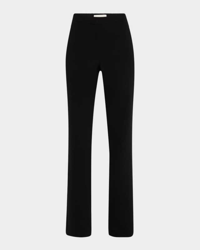 Saint Marks Flared Contrast-Trim Pants